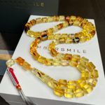 Lemon Amber Misbaha Tasbih 66 Beads 9x10mm 43g