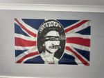 The Sex Pistols God Save The Queen Flag Johnny Rotten Approx 5ft x 3ft