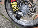 SUPERMOTO  CRASH MUSHROOM FRONT & REAR AXLE SLIDER BOBBINS BUNGS BLACK S4K
