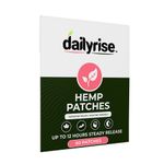 Hemp Patches – 60 Fabric Patches | Daily Balance & Relaxation | Dailyrise