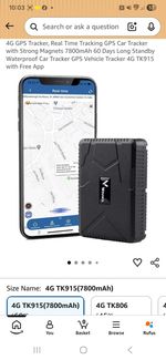 4G GPS TK915 Tracker, Real Time Tracking GPS Car Tracker with Strong Magnets