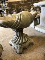 NEW Garden Stone Shell Large Bird Bath,Concrete garden ornament,Stone Bird Bath