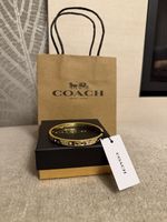 Signature Coach Hinged Bangle - Gold - Brand New With Tags And Packaging