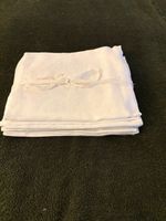 A Set of 12 Antique French Monogrammed Damask Very Large White Napkins