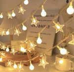 Gazebo Lights Battery Globe & Stars Indoor/outdoor 8 Modes LED 10m 100LED