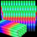  Premium LED Foam Glow Stick High Quality Multi Colour Large - Long UK
