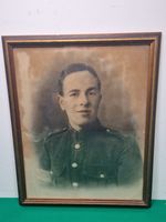 Large Framed WW1 Soldier Portrait Photograph #2