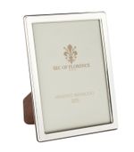 5”x7”in Hallmarked Solid 925 Sterling Silver Photo Frame 7343/13x18 wood back UK