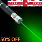 1000Miles Strong Beam Green Laser Pointer Pen 533nm Lazer Torch Cat Dog Pet ToY