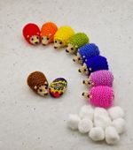 🦔KNITTING PATTERN 🦔Easter Rainbow Hedgehogs Creme Egg Cover EASY CHARITY KNIT