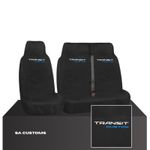 FOR FORD TRANSIT CUSTOM (2013-2024) HEAVY DUTY WATERPROOF VAN SEAT COVERS 2+1 68