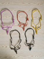 Handmade 6mm Rope Halter Slim Knotted Nylon Headcollar Horse Pony Donkey Cows