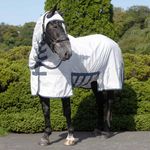 Masta Combo Sweet Itch Fly Rug with Belly Wrap White