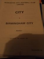 Worcester City v Birmingham City (PS Friendly 1977/78  Reasonable  Condition