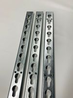 Show Jump Metal Key Hole Tracking - galvanised 1.5m strip *SET of 10*