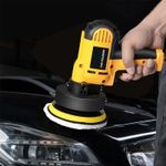 Mini 5" Electric Rotary Car Polisher Buffer Sander Car Polishing Machine Pad UK