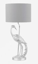Laura Ashley Tregaron Real Silver Leaf Table Lamp.