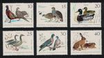 Pheasants Partridges Mallard Geese Hare Birds 6v GDR 1968 MNH SG#E1077-E1082