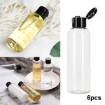 6/12x Travel Bottles For Toiletries Fliptop Small plastic 100ml Liquid Container