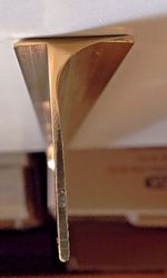 1 X Corner Kitchen Worktop Joiner Joint Edge Edging Trim Cover Gold 630mm X 30mm