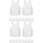 20Pcs Durable White Handrail Post Covers No Drill Decorative Column Wraps