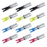 12/24pcs Arrow Aluminum Nock Pin Needles+Plastic Tails Archery DIY Shaft ID6.2mm
