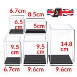 Small Acrylic Display Case Clear Perspex Box Dustproof Mini Action Figures Model