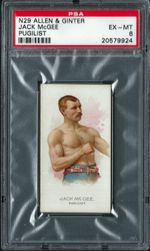 N29 ALLEN & GINTER WORLD'S CHAMPIONS 2ND - JACK McGEE, PUGILIST - PSA 6 EX-MT