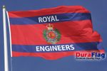 Royal Engineers Corps With Text Courtesy DuraFlag Rope and Toggled (20in x 12in)