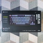 Corsair K65 PLUS WIRELESS RGB 75% Mechanical Gaming Keyboard, Corsair MLX Red Sw