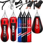 Punch Bag Boxing Bag 3ft 4ft 5ft Heavy Filled MMA Punching Muay Thai Outdoor