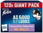 FELIX As Good As it Looks Favourites Selection in Jelly Wet Cat Food 120x85g