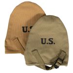 WW2 US M1910 Shovel Cover - Repro Entrenching Tool Holder - Khaki - Olive Drab
