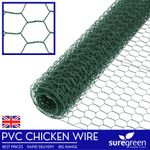 Suregreen PVC coated Galvanised Chicken/Rabbit Wire, different sizes and gauges
