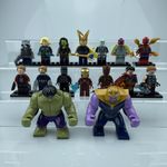 Custom Lego Marvel Avengers Super Hero Thor Iron Man Hulk Hero Mini figures Toy