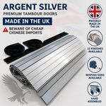 Tambour Door ( Roller Door ) Campervan Motorhome Quality Silver (Argent) finish
