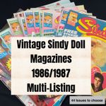 Vintage Sindy Doll Magazine by Marvel 1986 1987 Issues to Choose Multi Listing