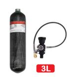 3L Carbon Fiber Cylinder High Pressure Tank Regulator Fill Station Scuba Diving