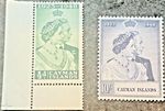 CAYMAN ISLANDS POSTAGE STAMPS SG129 & 130 SILVER WEDDING UMM CAT.£24+