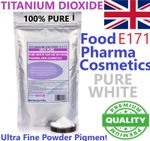 Titanium Dioxide Powder 100% PURE FOOD GRADE White Food Pigment Icing Whitener
