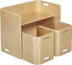 Kids Table and Chairs Set Wooden Kids Furniture Montessori Toddler Activity Desk