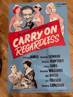 Carry On Regardless Original British Film Movie Poster 1961 Kenneth Williams