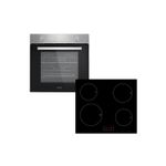 electriQ 73L Electric Oven & 60cm Induction Hob Pack – Plug & Play, A Rated