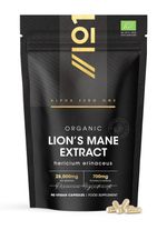 Organic Lions Mane Supplement 28,000mg – 50% 1 count (Pack of 90)