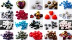 6MM 8MM 10MM 12MM 16MM 30MM HEART CZECH GLASS BEADS PENDANTS - VARIOUS COLOURS 