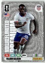 Panini FIFA World Cup Adrenalyn 2026 Folarin Balogun Rookie Premium LE Card