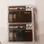 2 x Maxell DVM60 MiniDV DV Cassette 60 min SP/90 LP Recordable Uknown Content