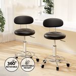 Adjustable Beauty Spa Salon Stool Barber Tattoo Haircut Chair with Backrest