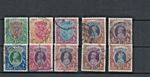 india stamps pre-1947 mixed high values x10 george 5th/6th as scan
