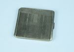 Vintage 1944 Art Deco Sterling Silver 925 Cigarette Case WWII London History 92g